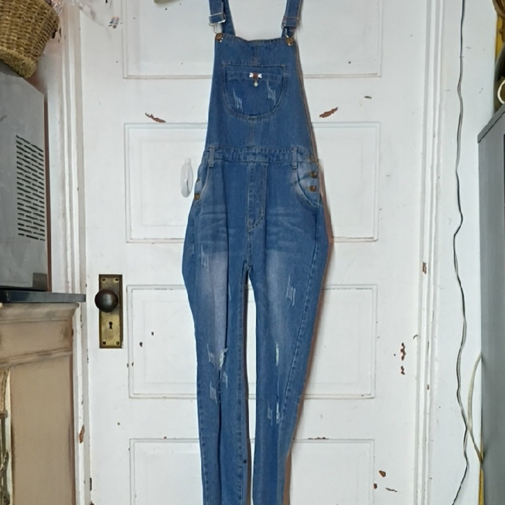 Blue Denim Women's Jeans Overalls